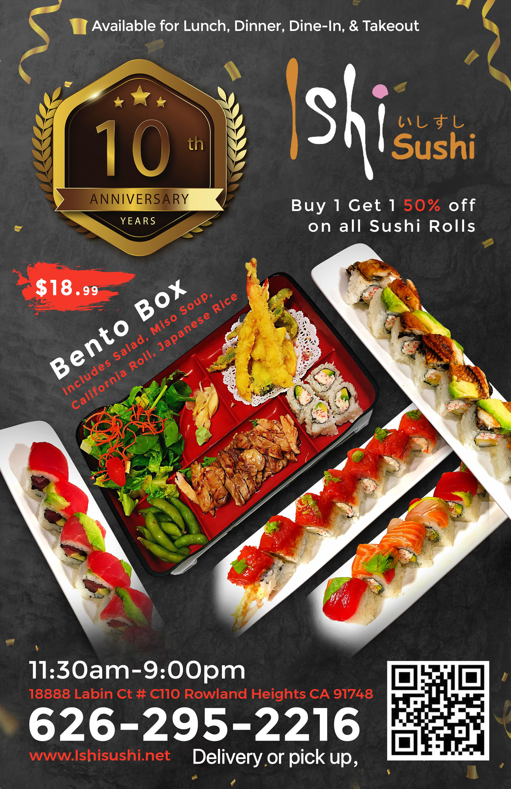 Ishi sushi-10周年庆推出系列大优惠